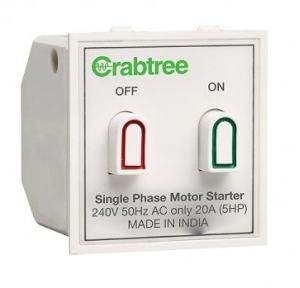 Crabtree Verona Motor Starter Switch 20A, ACVSMXW201