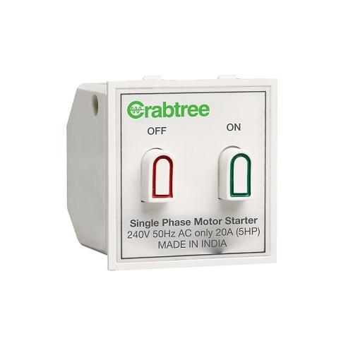 Crabtree Verona Motor Starter Switch 25A, ACVSMXW251