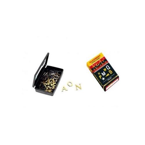 Alphanumeric Plastic Golden Letters 1.7 Inch (+-5 Inch), (Pack of 150 Pcs)