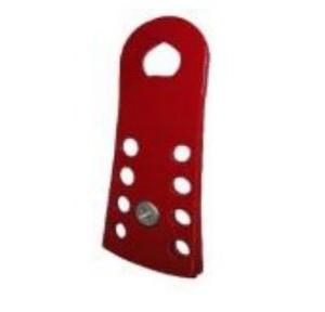 Lockout Hasp with Metal Powder Coating 8 Holes SH-UVM Red