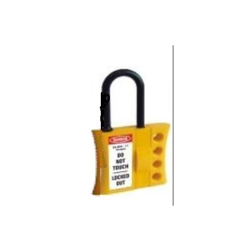 Lockout Hasp Di-Electric with Flexible Nylon 4 Holes SH-DEH4-3/6 Yellow With Black