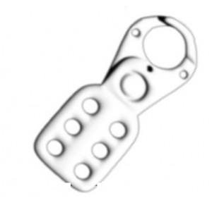 Lockout Hasp Electroplated Metal 6 Holes 25mm SH-MH-EP-6H-S