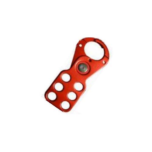 Lockout Hasp Di-Electric Scissor Type Metal 6 Holes 38mm SH-MH-VC-6H-P Red