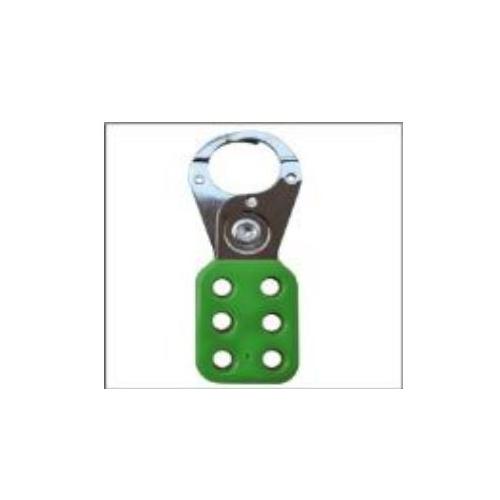 Lockout Hasp Di-Electric Scissor Type Metal 6 Holes 38mm SH-MH-VC-6H-P Green