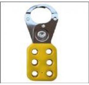 Lockout Hasp Di-Electric Scissor Type Metal 6 Holes 38mm SH-MH-VC-6H-P Yellow