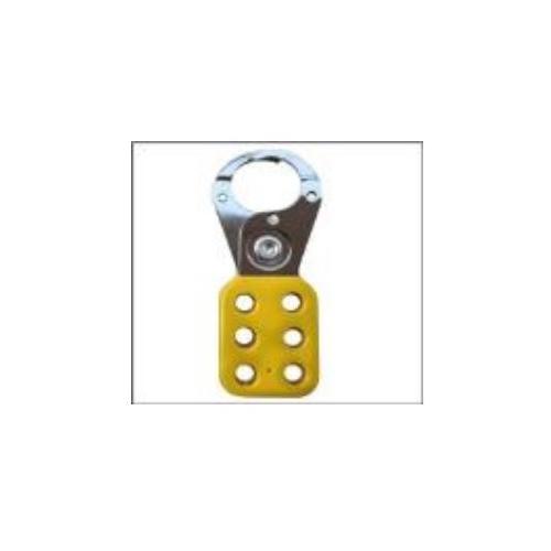 Lockout Hasp Di-Electric Scissor Type Metal 6 Holes 25mm SH-MH-VC-6H-S Yellow