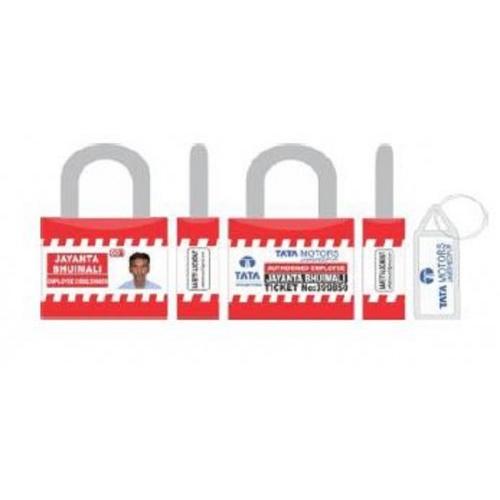 Jacket Long Shackle Padlock ABS Cover Instruction Stickers for Each Lock SH-PL-SS-WPH Red Pack of 3