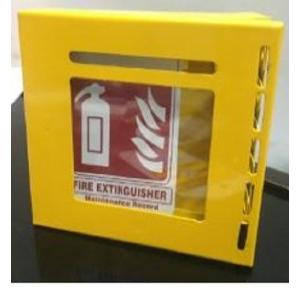 Wall Mounted Arrangement Group Lockout Document With 4-5 Slot Transparent Acrylic Box 150x150x50mm Yellow SH-GLB-SB