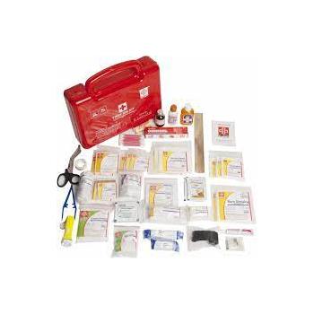 ST Johns First Aid Kit SJF P3 Handy Workplace Medium Plastic Red 28x20x7Cm