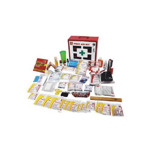 ST Johns First Aid Kit Medium Metal Red and white 30.5x27.5x12.5cm, SJF M3