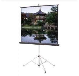 LCD Portable Tripod Projector White Screen 70x70 Inch Retio-1:1