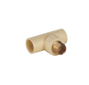 Ashirvad Flowguard Plus CPVC Brass Tee - MABT Â¾ x Â¾ x Â½ Inch 70000338