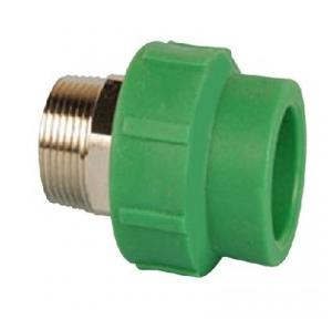 PPR MTA Brass Insert Green 1x3/4 Inch