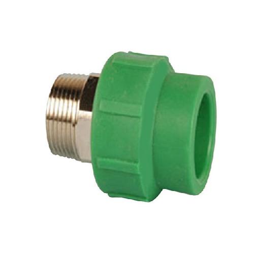 PPR MTA Brass Insert Green 1x3/4 Inch