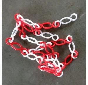 Safety Cone Barricading Chain Hook Plastic Color Red and White 1 Mtr