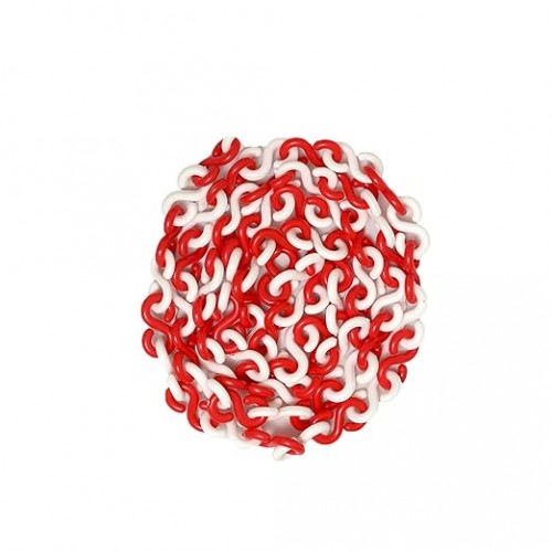 Safety Cone Chain Hook Plastic Barrier Color: Red and White