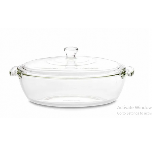 Borosil Bowl With Glass Lid Glass 1500ml