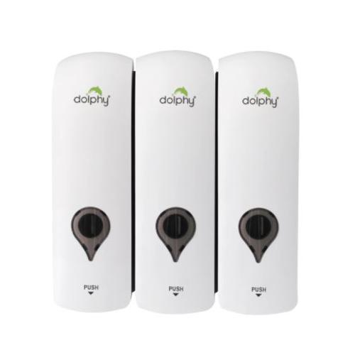 Dolphy Soap DispenserÂ Set of 3 ABS 300+300+300 ml, DSDR0089