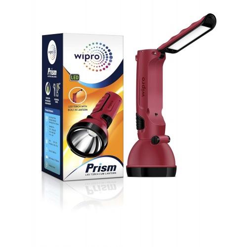 Wipro LED Torch Cum Lantern 4 Watt Prism Rechargeable