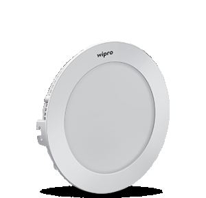 Wipro Garnet Slim Round Panel Light 16W, D821665, Cut Out Size : 176mm, Dimension - 190 x 20 mm