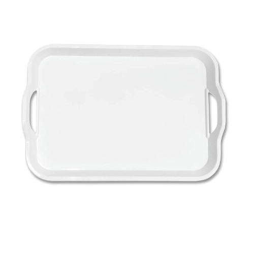 Tray, Melamine, White, 15 Inch Big Size