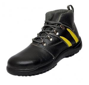 E-Volt 82216 Leopard High Ankle Black Steel Toe Safety Shoes, Size: 9