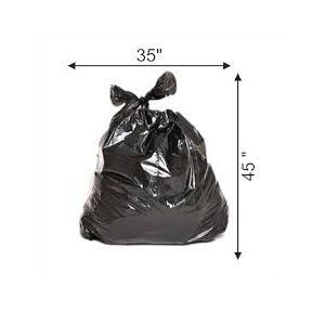 Garbage Bag Plastic Large 1 Kg Black 35x45 Inch 75 Micron