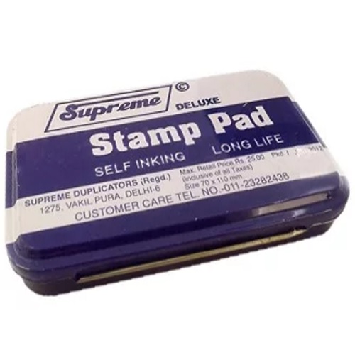 Stamp Pad with Blue Ink