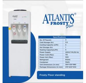 Atlantis Frosty Plus Water Dispenser Hot Cold and Normal Floor Standing Cools 5 Ltr Per Hour With 3 Tap