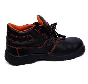 Fortune Rawtech Black Steel Toe Safety Shoes, Size: 6