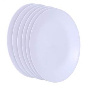 Corelle Dinner Plate Set 6-WFW-DP Livingware Winter Frost Corelle 26cm White Pack of 6