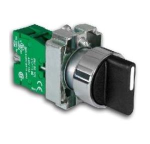 Teknic Selector Switch with 1NO & 1NC 2 POS Selector Switch + Contact Block (E2101+E2126)