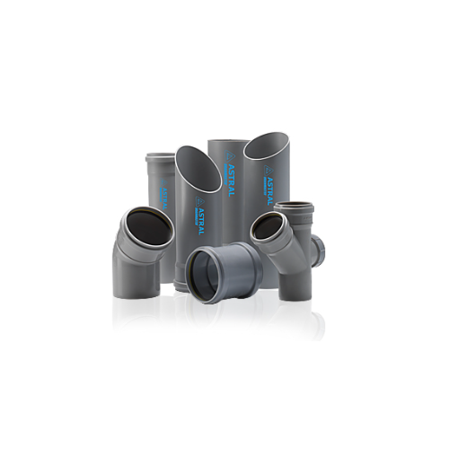 Astral  PVC Drainage Pipe 110mm with 2 Socket and 2 End Cap