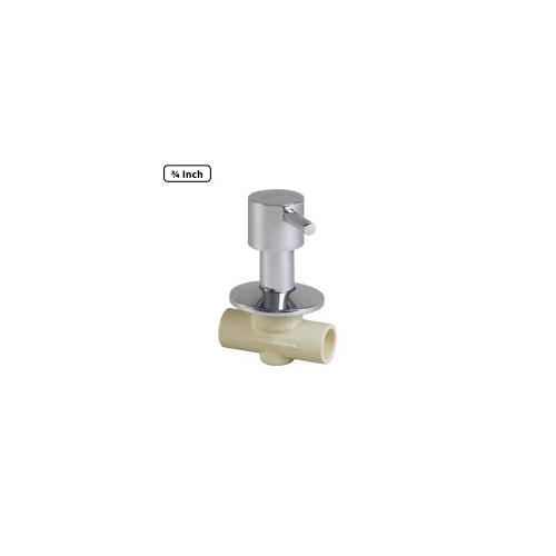 Ashirvad Flowguard Plus CPVC Long Concealed Valve 50001351 Round Knob 0.75 inch, Quarter Turn Spindle