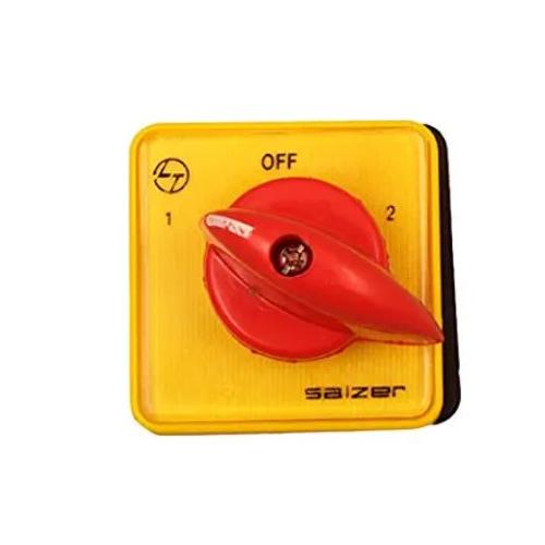 L&T S6-61026-B-13 Fiber Auto Manual Selector Switch (5x5x6 cm, Yellow)