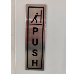 Push Plate SS 202 7x2 Inch