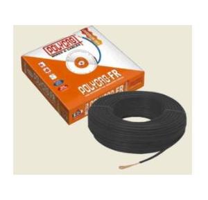 Polycab 2.5 Sqmm 2 Core PVC Insulated Copper FRLS Flexible Cable Black, 100 mtr