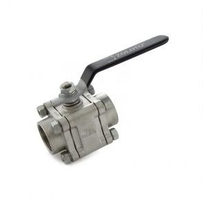 Zoloto SS Three Piece Design 1080A. Ball Valve Class-150, 15mm