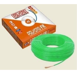 Polycab FR PVC Insulated Flexible Cable 1 Mtr 6 Sqmm 1 Core Green