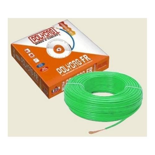 Polycab 2.5 Sqmm 1 Core FR PVC Insulated Flexible Cable Green, 1 Mtr