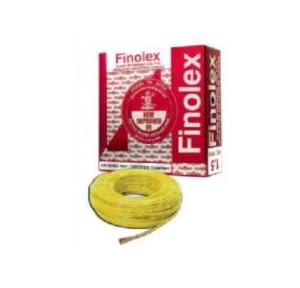 Finolex 2.5 Sqmm 3 Core FR PVC Insulated Sheathed Flexible Cable, 1 Mtr (Yellow)