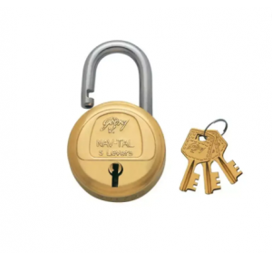 Godrej Nav-Tal 5 Lever Padlock With 3 Keys Set