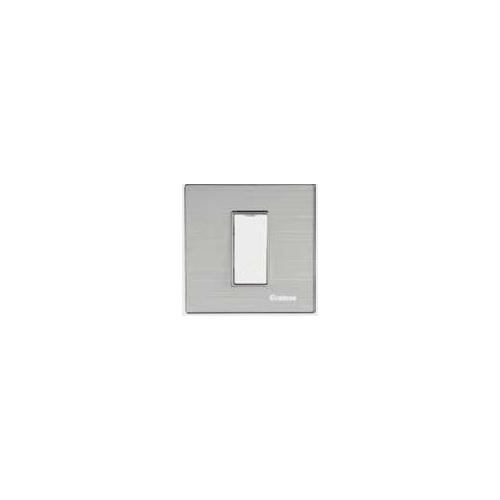 Crabtree Murano Steel Grey 12 M Azure Cover Plate, ACMPGCGV12