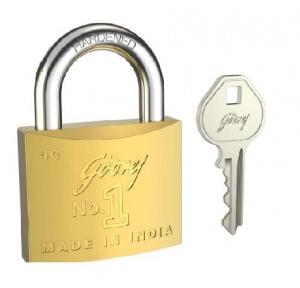 Godrej Solid Brass Padlock 40mm, 2774