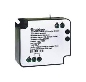 Crabtree Smarth Up 1 Ch Analog Dimmer, ACWAA010