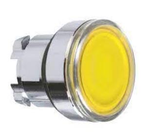 Schneider Harmony Flush Integral LED 24V Illuminated Pushbutton Yellow, XB5AW35B1N