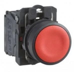 Schneider Spring Return Flush Push Button Red, XB5AA41N