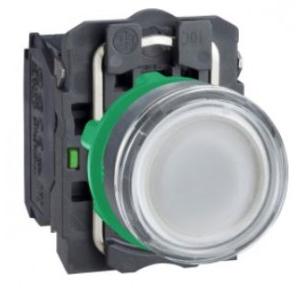 Schneider Projecting Integral LED 230V No Contact Illuminated Pushbutton Clear, XB5AW17M1N