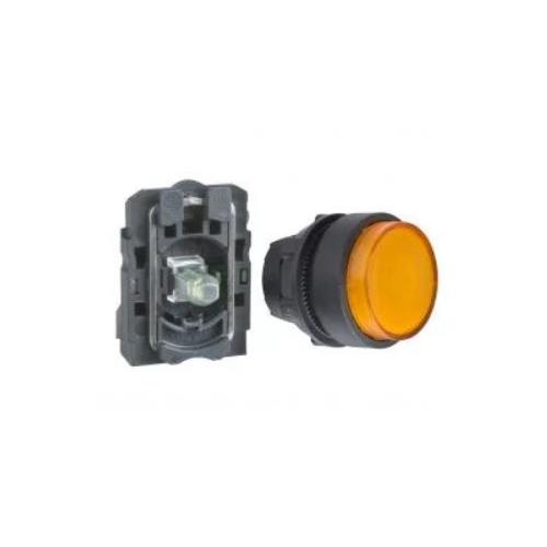 Schneider Projecting Integral LED 230V No Contact Illuminated Pushbutton Amber, XB5AW18M1N