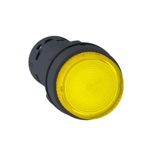 Schneider Projecting Integral LED 230V No Contact Illuminated Pushbutton Yellow, 5AW15M1N